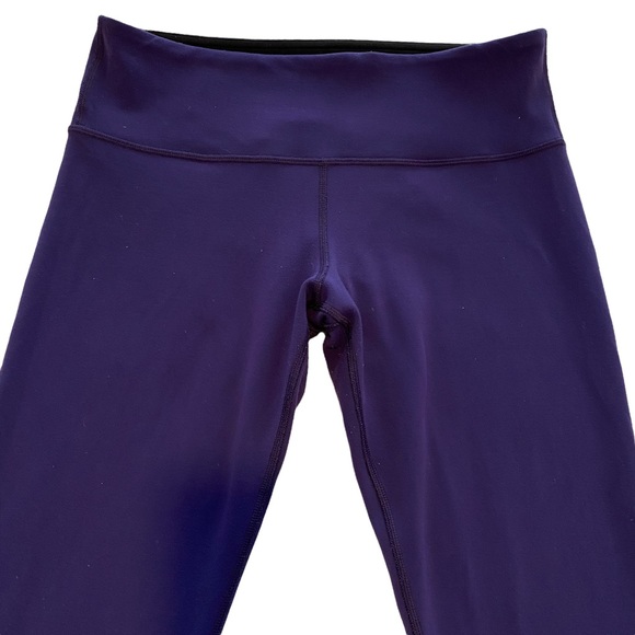 Lululemon Wunder Under crops Black/Purple Reversible - Picture 8 of 14